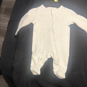 Wonder Nation Light Gray Kids One Piece Footie